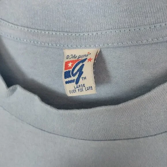 Vintage The Game Sz Large 90s Neon Puff Paint Daytona Beach Florida T Shirt - Picture 8 of 8